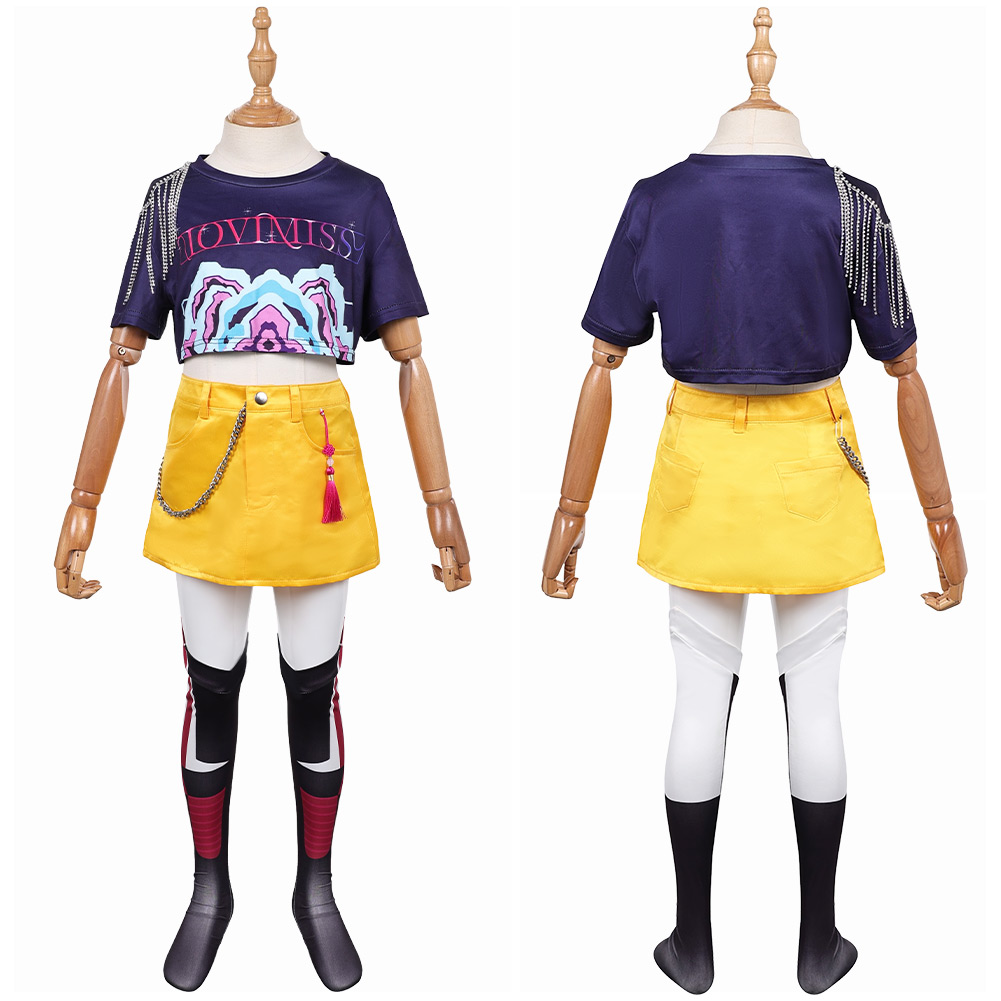 Kpop Demon Hunters Huntrix Team Outfits For Kids Children Halloween Carnival Party Cosplay Costume