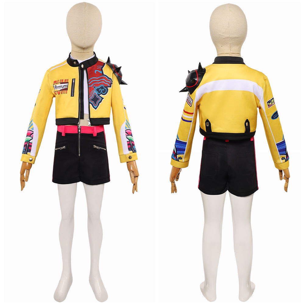 Kpop Demon Hunters Huntrix Team Outfits For Kids Children Halloween Carnival Party Cosplay Costume