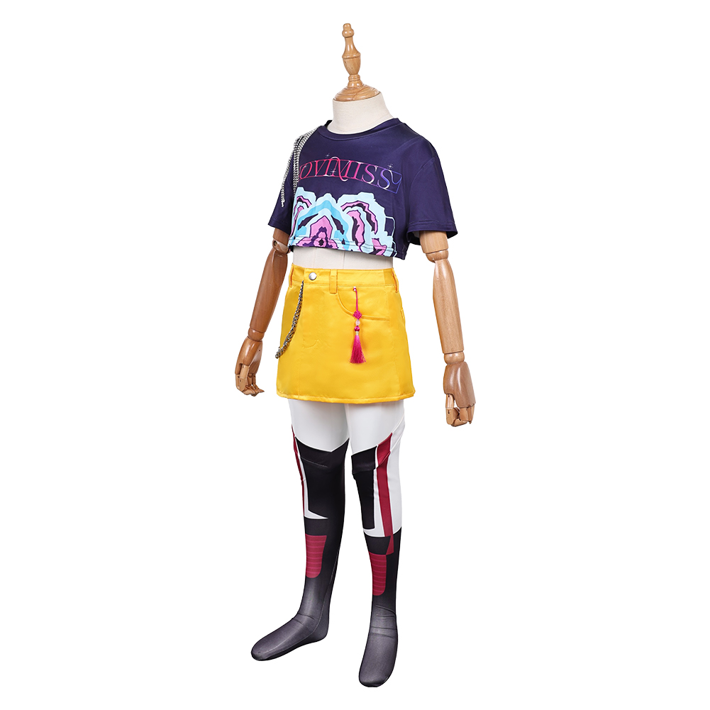 Kpop Demon Hunters Huntrix Team Outfits For Kids Children Halloween Carnival Party Cosplay Costume