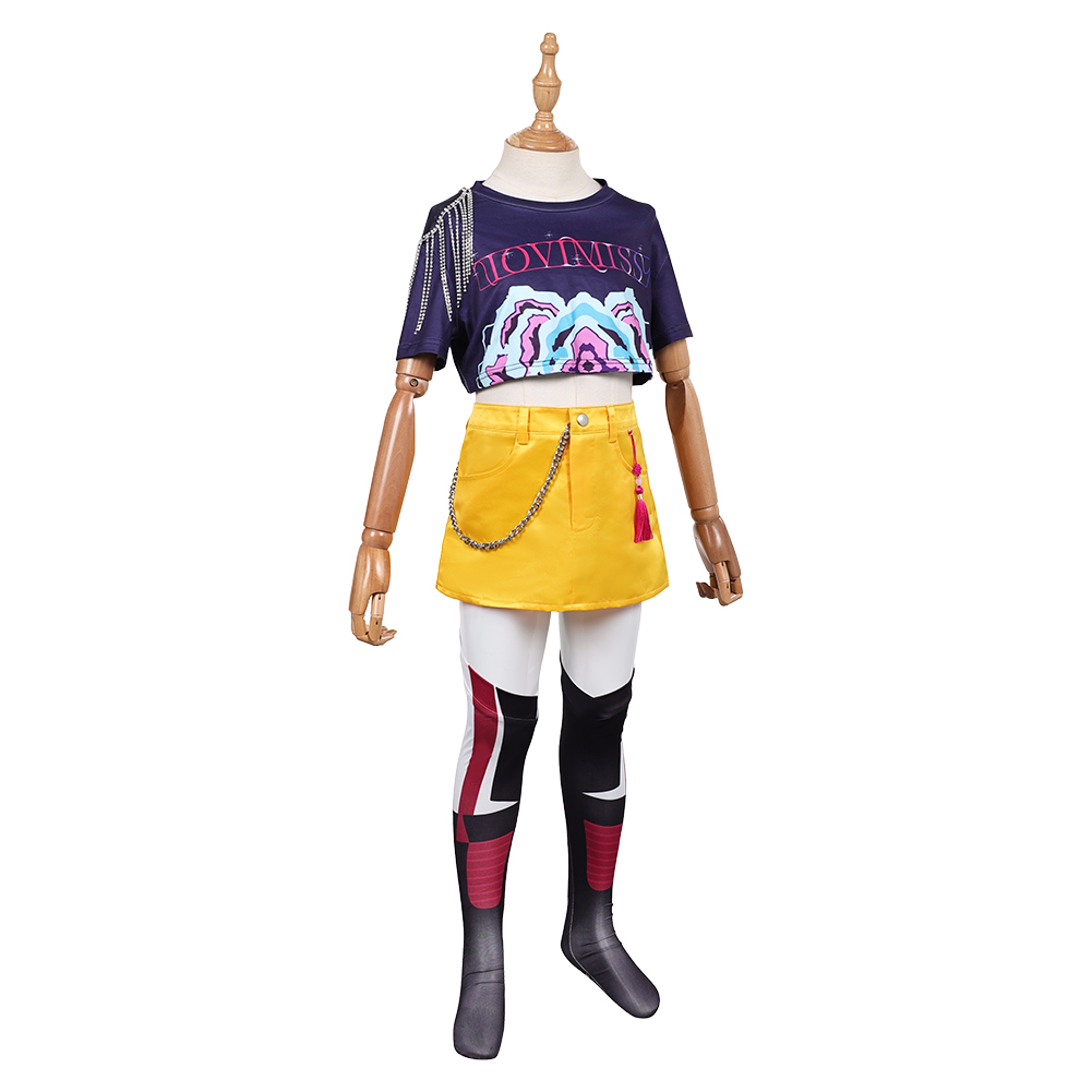 Kpop Demon Hunters Huntrix Team Outfits For Kids Children Halloween Carnival Party Cosplay Costume