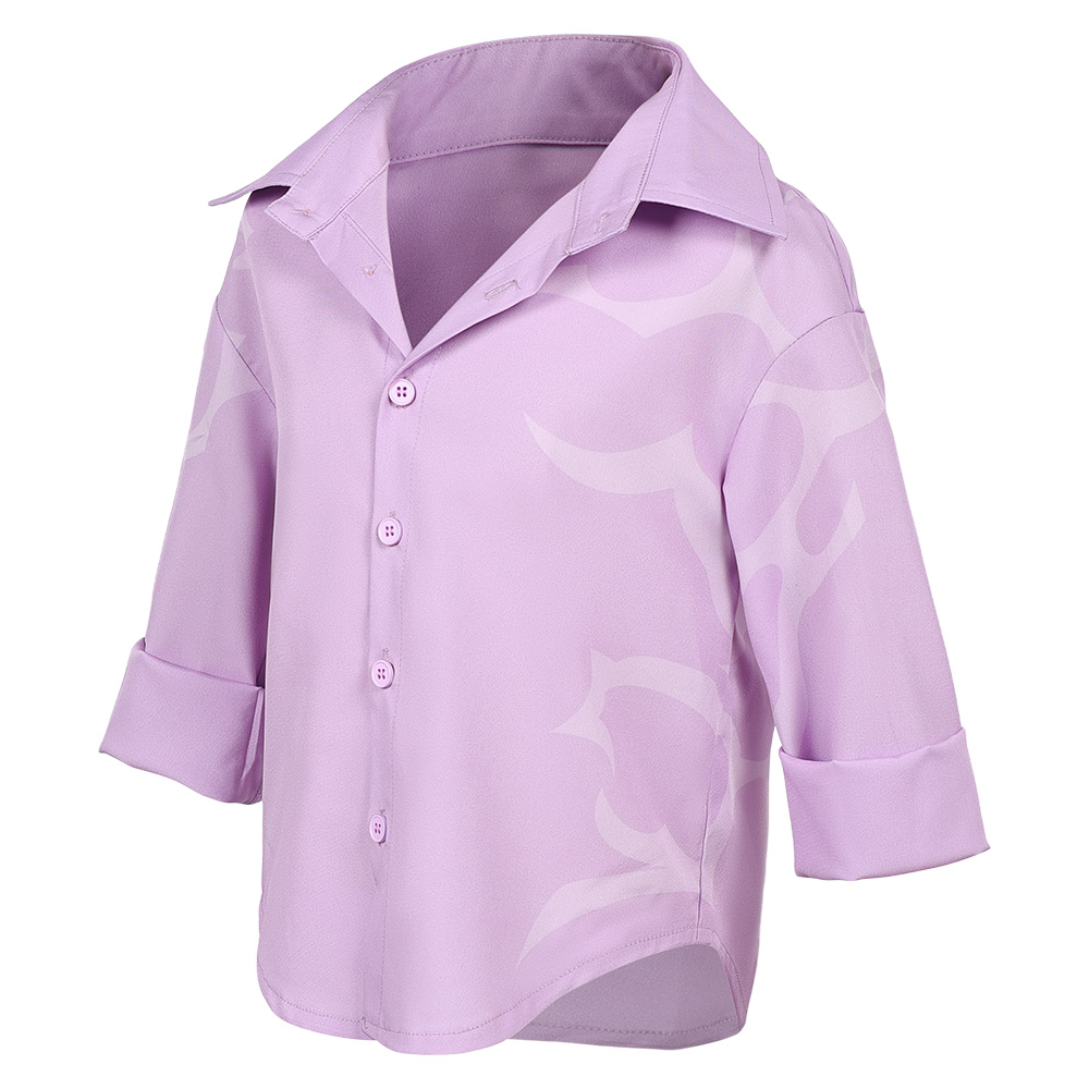 Kpop Demon Hunters Jinu Pink Shirt For Kids Halloween Carnival Party Cosplay Costume