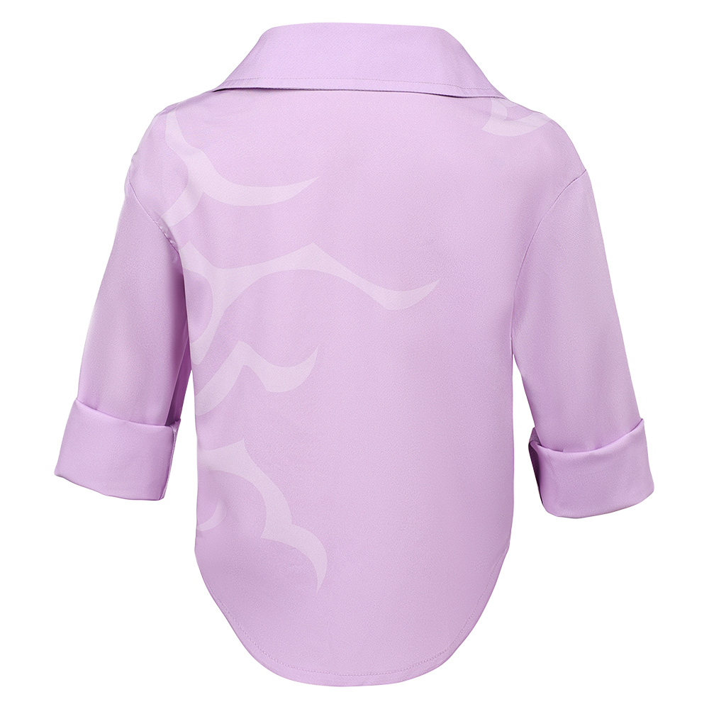 Kpop Demon Hunters Jinu Pink Shirt For Kids Halloween Carnival Party Cosplay Costume