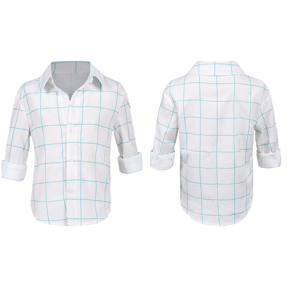 Kpop Demon Hunters Jinu Soda Pop Top Shirt For Kids Halloween Carnival Party Cosplay Costume