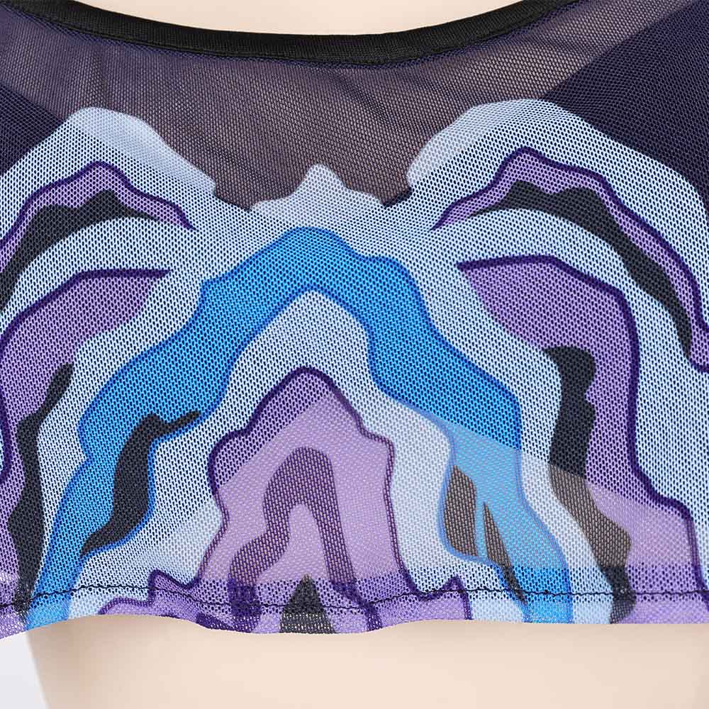 Kpop Demon Hunters Mira 4Pcs Swimsuit Halloween Carnival Party Cosplay Costume Original Design