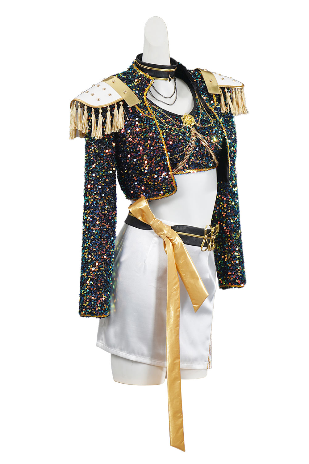 Kpop Demon Hunters Mira Golden Black Uniform Kids Outfits Halloween Carnival Party Cosplay Costume