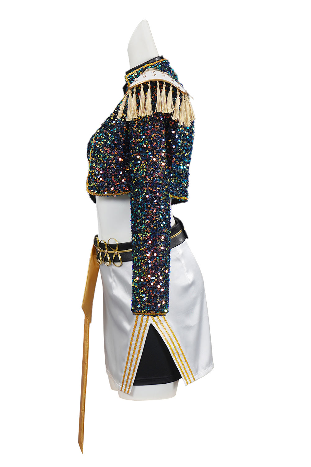 Kpop Demon Hunters Mira Golden Black Uniform Kids Outfits Halloween Carnival Party Cosplay Costume