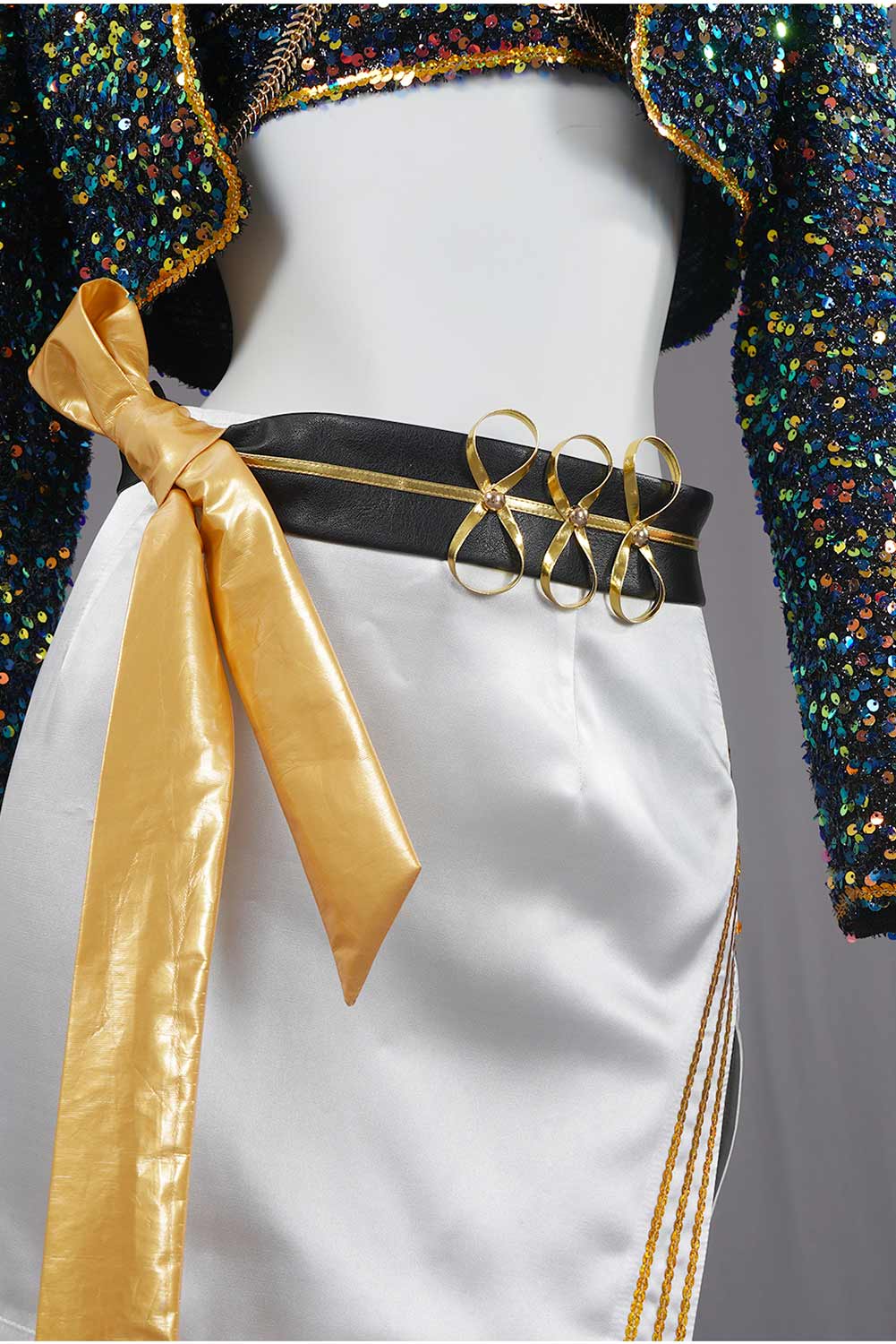 Kpop Demon Hunters Mira Golden Black Uniform Kids Outfits Halloween Carnival Party Cosplay Costume