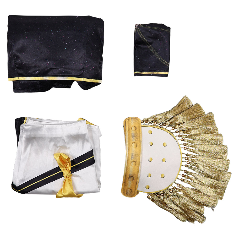 Kpop Demon Hunters Mira Golden Black Uniform Top Skirt Set Halloween Carnival Party Cosplay Costume