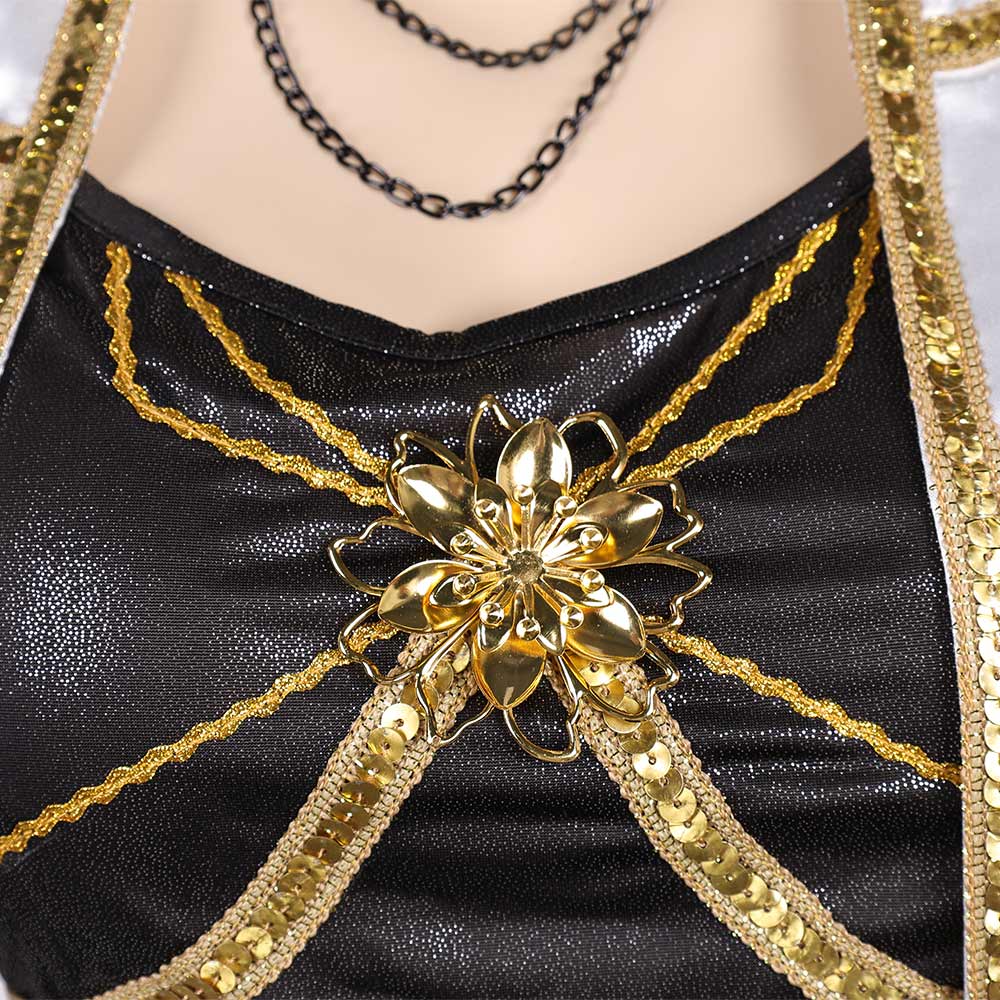 Kpop Demon Hunters Mira Golden White Uniform Halloween Carnival Party Cosplay Costume