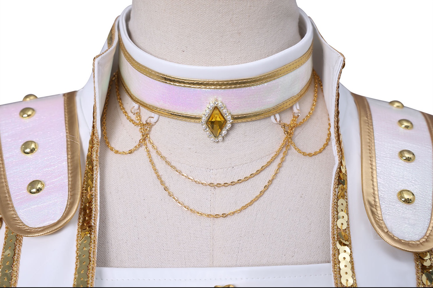 Kpop Demon Hunters Mira What It Sounds Like White Unifrom Stage Outfits Carnival Halloween Party Cosplay Costume