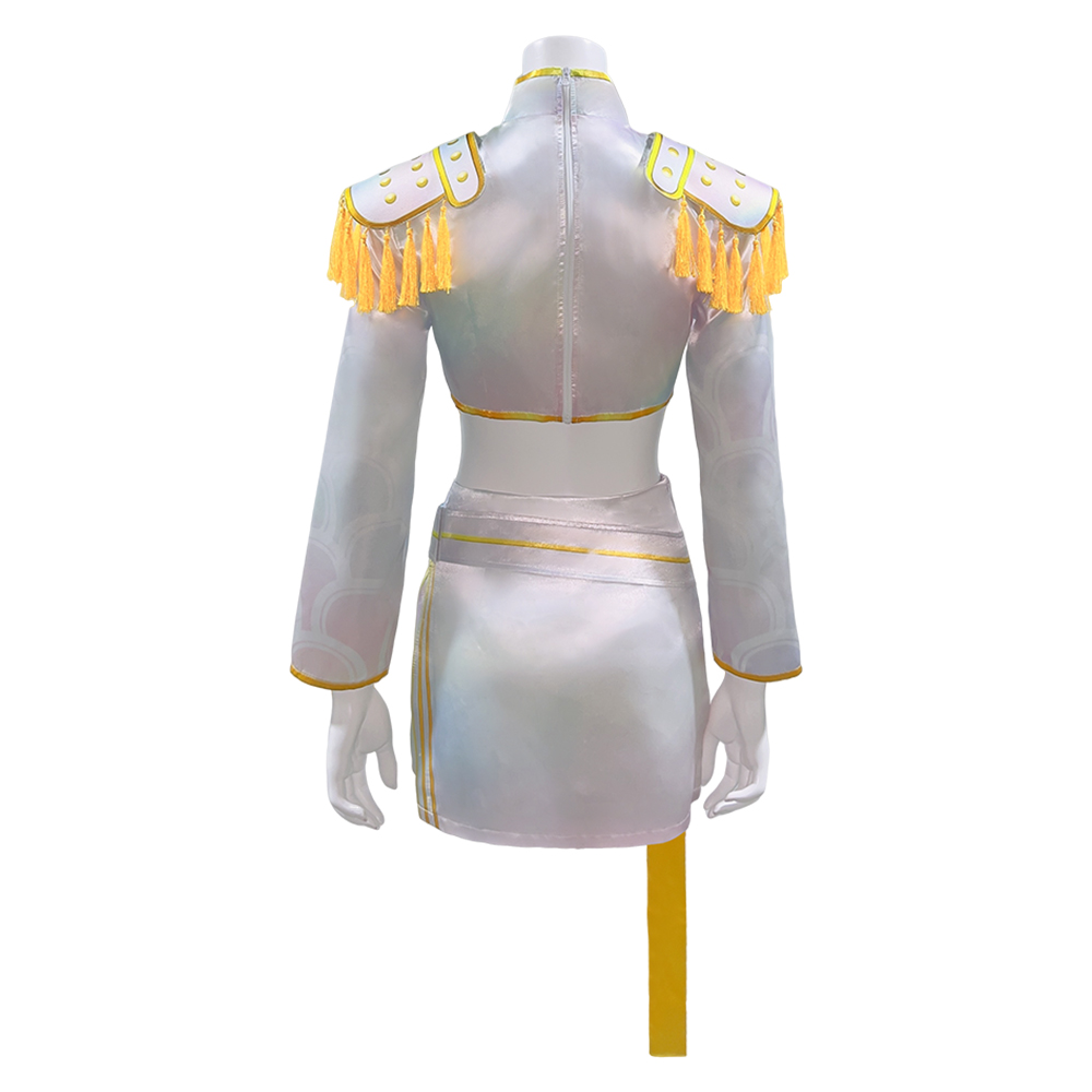 Kpop Demon Hunters Mira White Uniform  Halloween Carnival Party Cosplay Costume