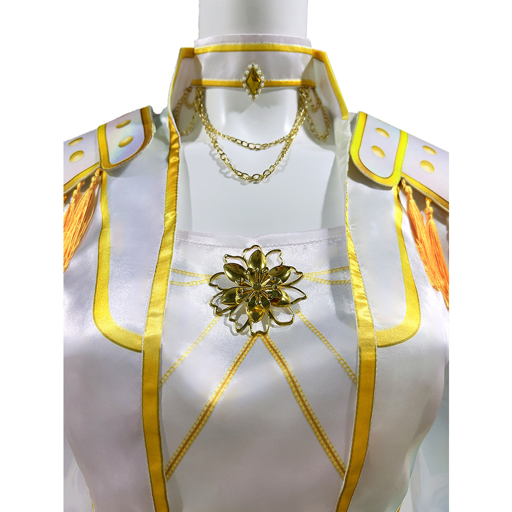 Kpop Demon Hunters Mira White Uniform  Halloween Carnival Party Cosplay Costume