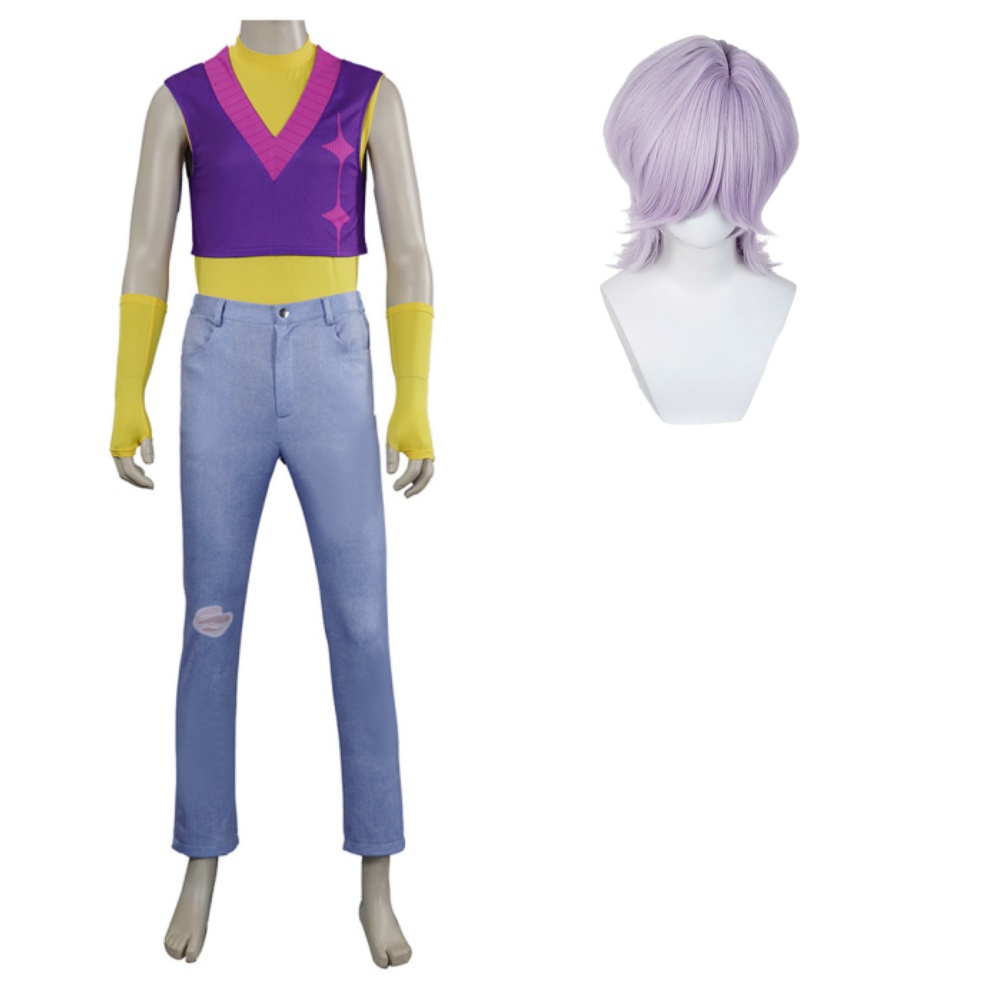 Kpop Demon Hunters Mystery Soda Pop Top Pants Set Halloween Carnival Party Cosplay Costume