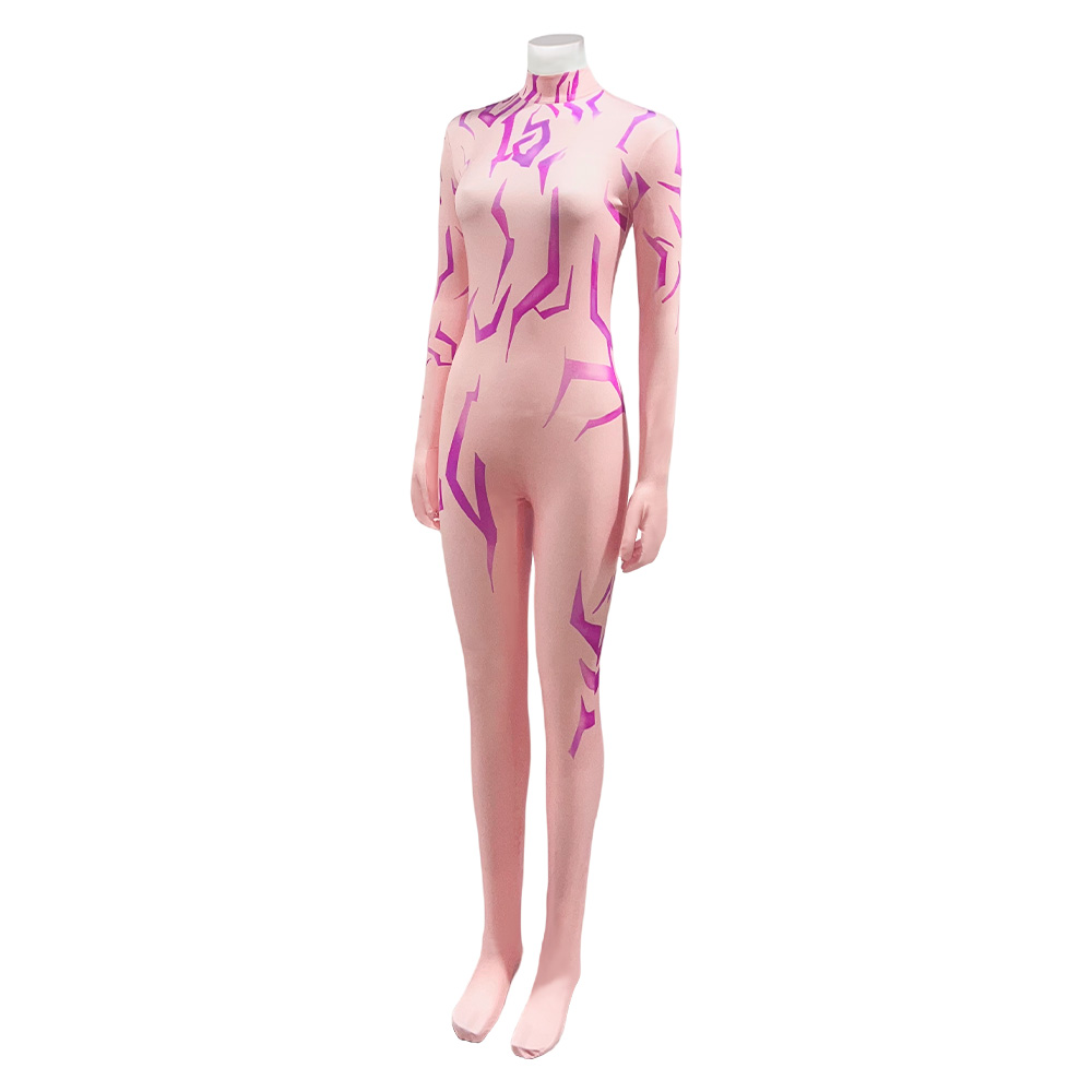 Kpop Demon Hunters Partial Demonic Tattoo Jumpsuit Halloween Carnival Party Cosplay Costume