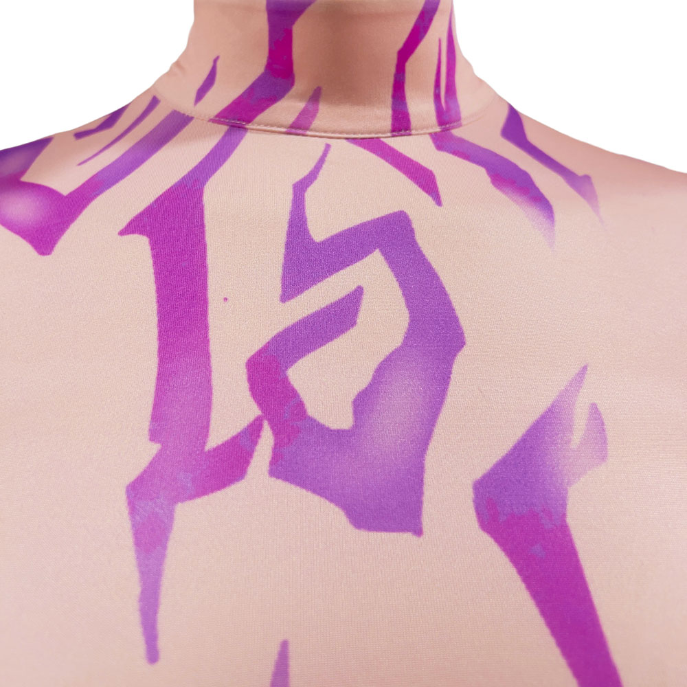 Kpop Demon Hunters Partial Demonic Tattoo Jumpsuit Halloween Carnival Party Cosplay Costume