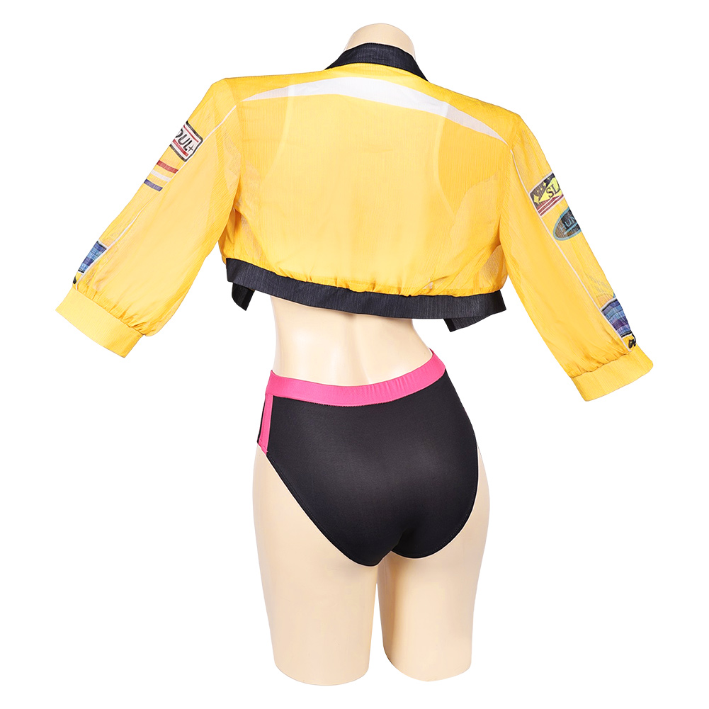 Kpop Demon Hunters Rumi 2Pcs Swimsuit Halloween Carnival Party Cosplay Costume Original Design 