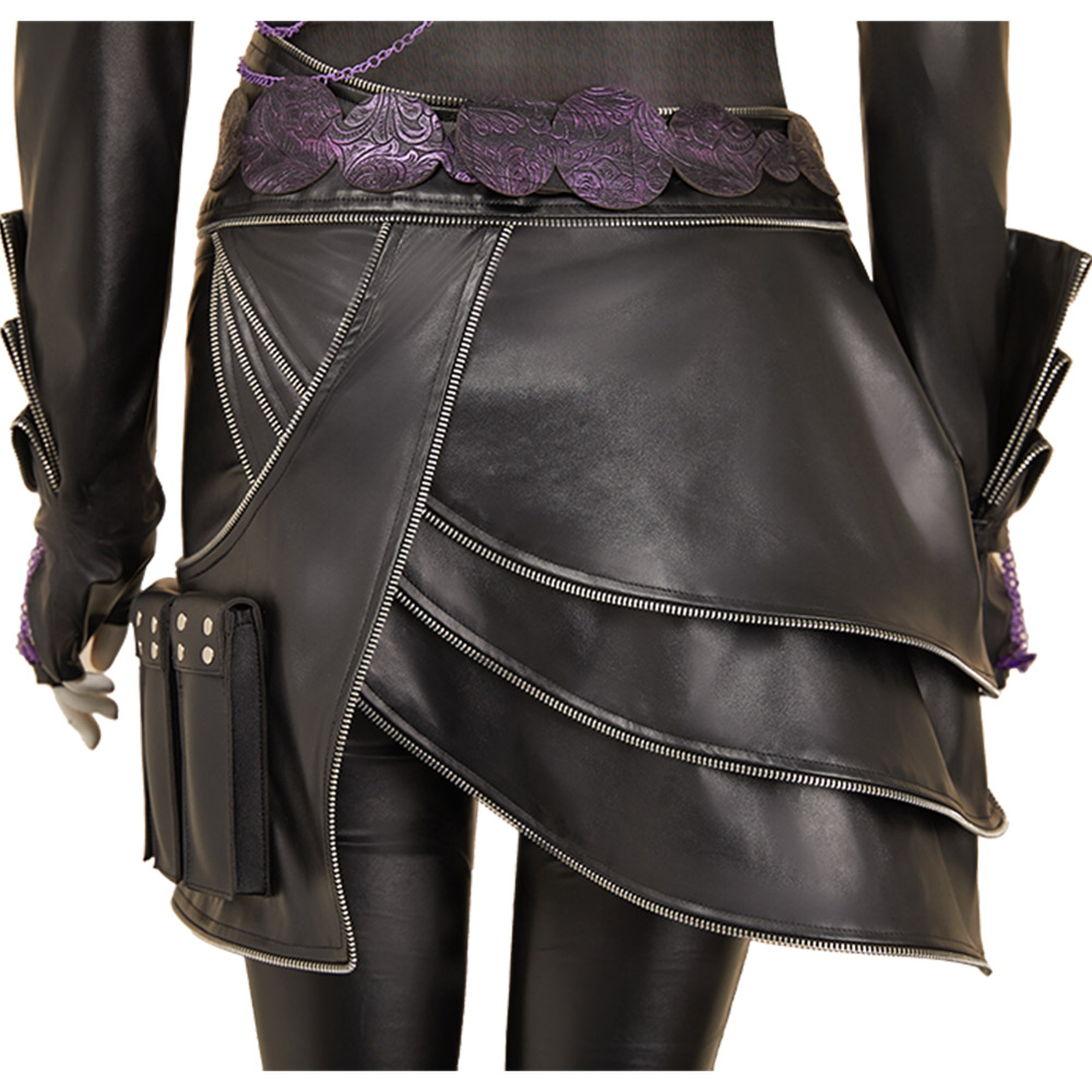 Kpop Demon Hunters Rumi Black Battle Suit Set Halloween Carnival Party Cosplay Costume