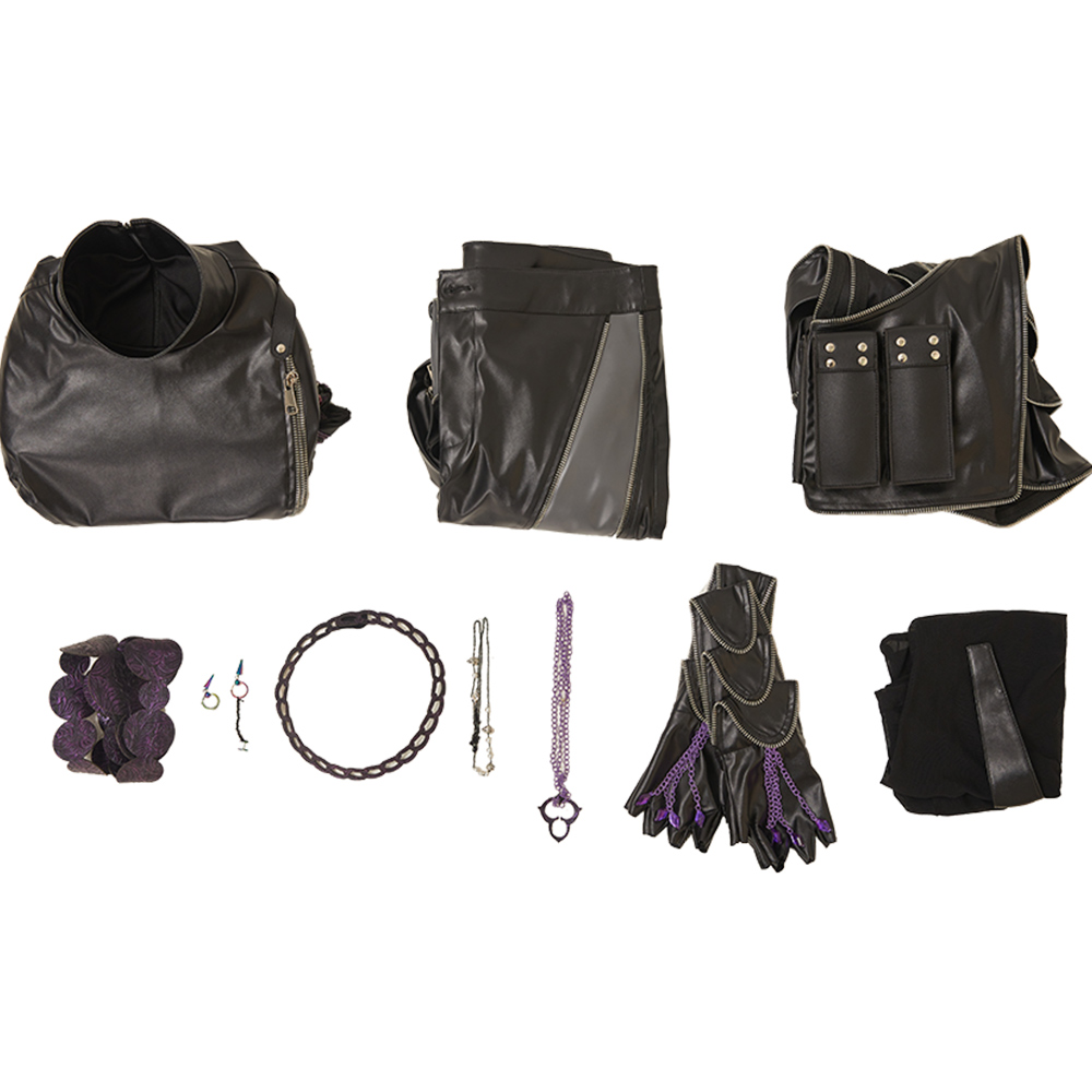 Kpop Demon Hunters Rumi Black Battle Suit Set Halloween Carnival Party Cosplay Costume