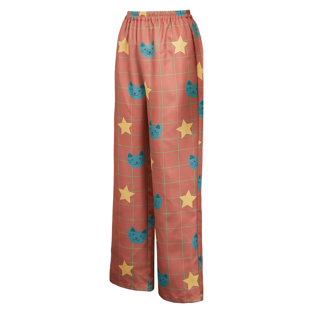 Kpop Demon Hunters Rumi Cartoon Pajamas Pants Sleepwear Halloween Carnival Party Cosplay Costume