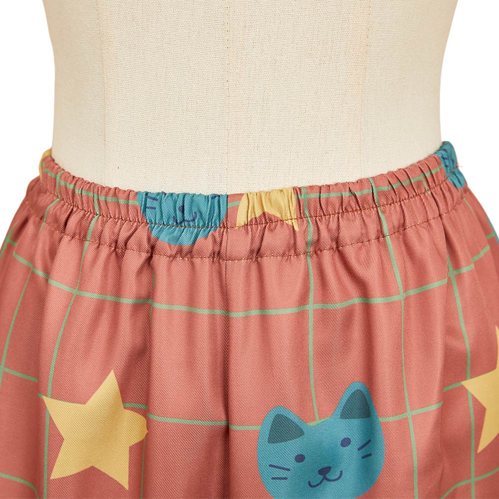 Kpop Demon Hunters Rumi Cartoon Pajamas Pants Sleepwear Halloween Carnival Party Cosplay Costume