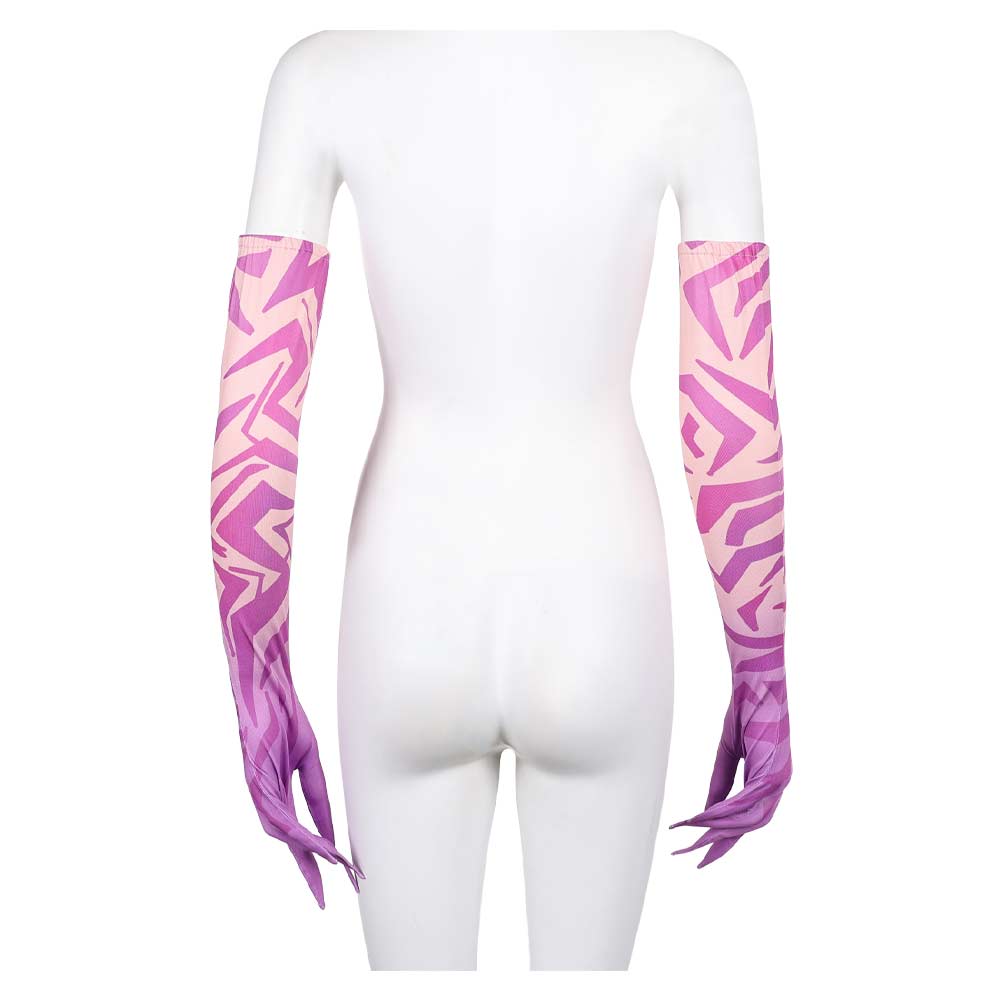 Kpop Demon Hunters Rumi Demonic Pattern Gloves Halloween Carnival Costume Accessories