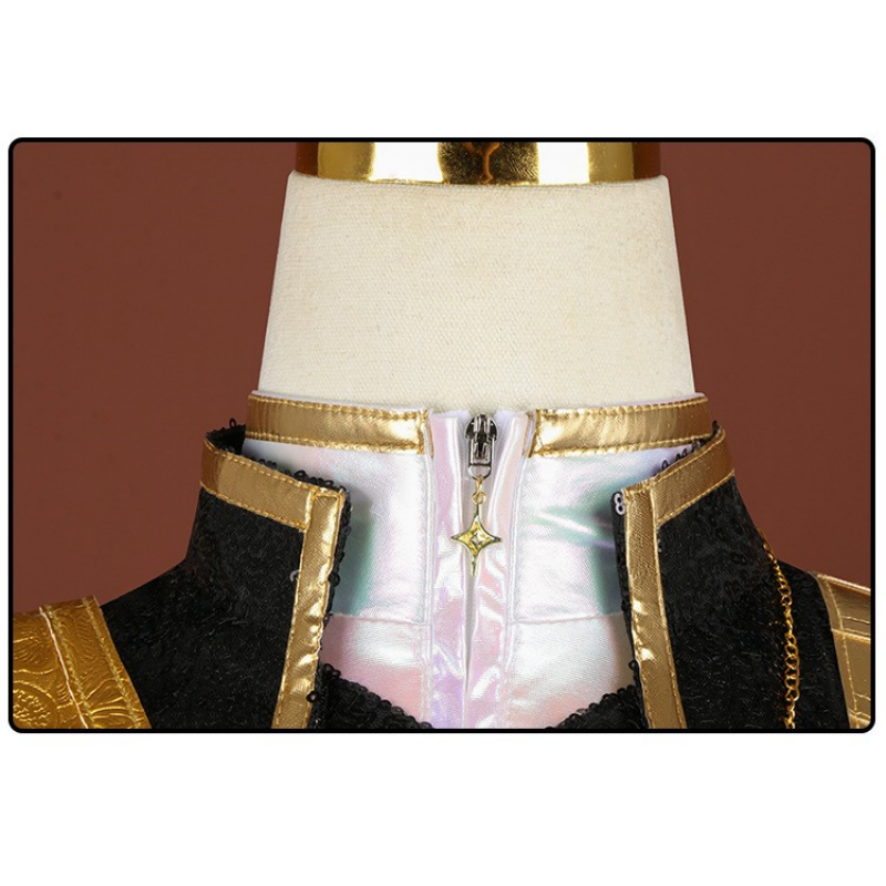Kpop Demon Hunters Rumi Golden Black Stage Uniform Halloween Carnival Party Cosplay Costume