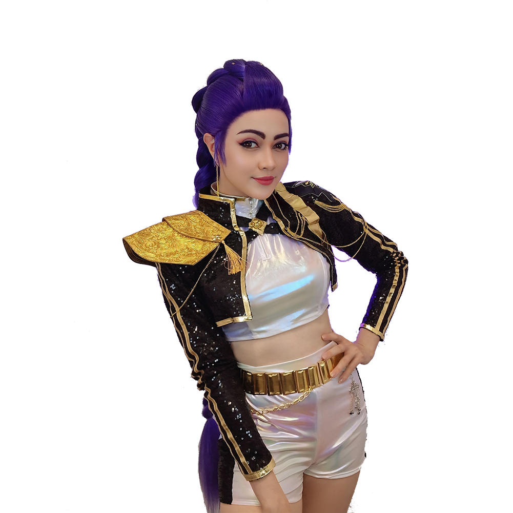 Kpop Demon Hunters Rumi Golden Black Stage Uniform Halloween Carnival Party Cosplay Costume