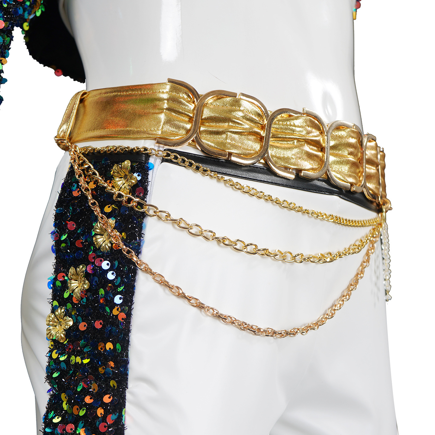 Kpop Demon Hunters Rumi Golden Stage Outfits For Kids Children Halloween Carnival Party Cosplay Costume