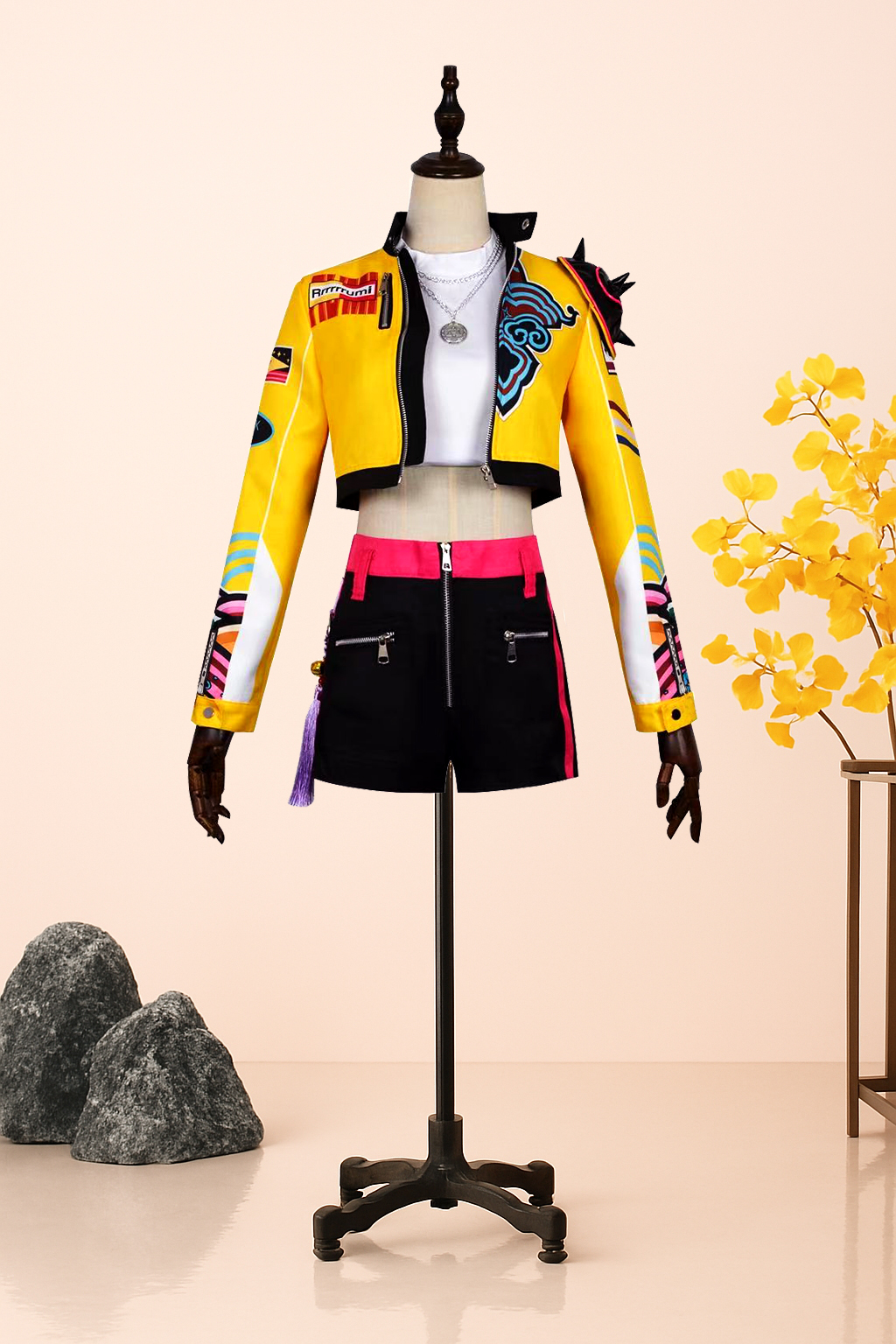 Kpop Demon Hunters Rumi How it's Done Yellow Jacket Stage Outfits Fullset Halloween Carnival Party Cosplay Costume