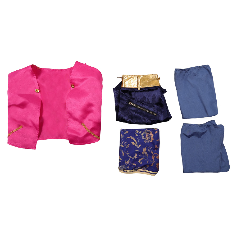 Kpop Demon Hunters Rumi Pink Top Pants Set Gala Outfits Halloween Carnival Party Cosplay Costume