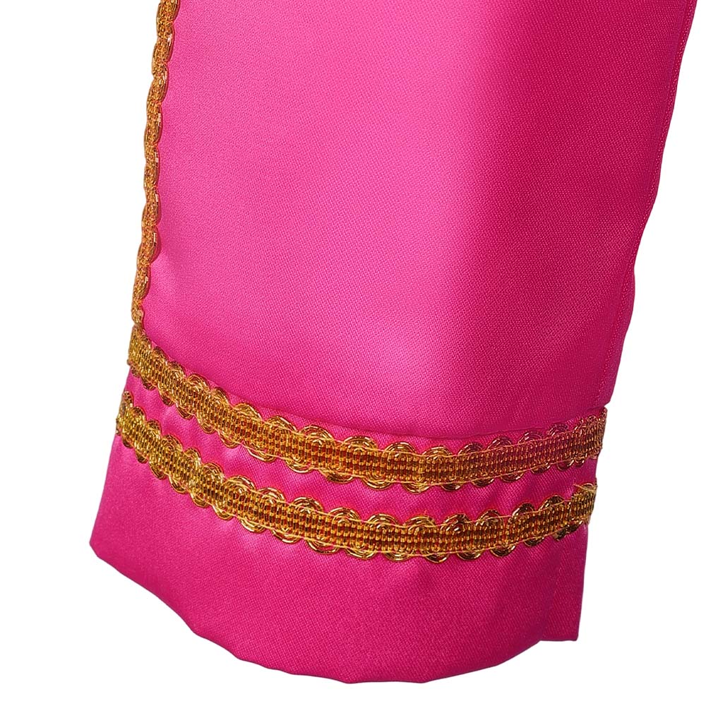 Kpop Demon Hunters Rumi Pink Top Pants Set Gala Outfits Halloween Carnival Party Cosplay Costume