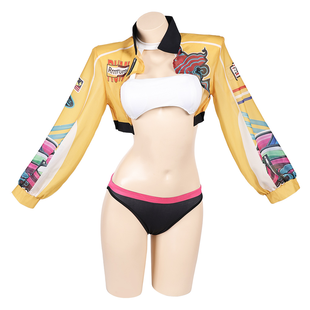 Kpop Demon Hunters Rumi Sexy Top Pants Set Outfits Halloween Carnival Party Cosplay Costume