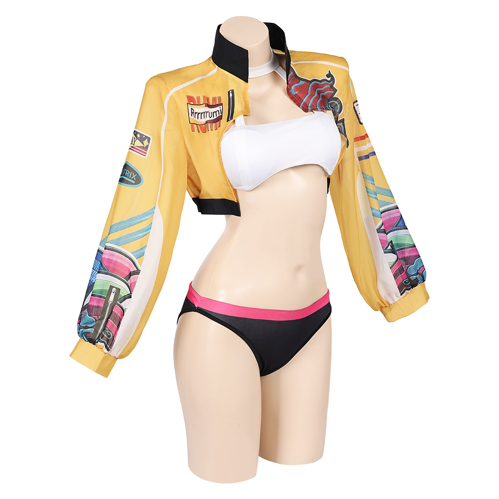 Kpop Demon Hunters Rumi Sexy Top Pants Set Outfits Halloween Carnival Party Cosplay Costume