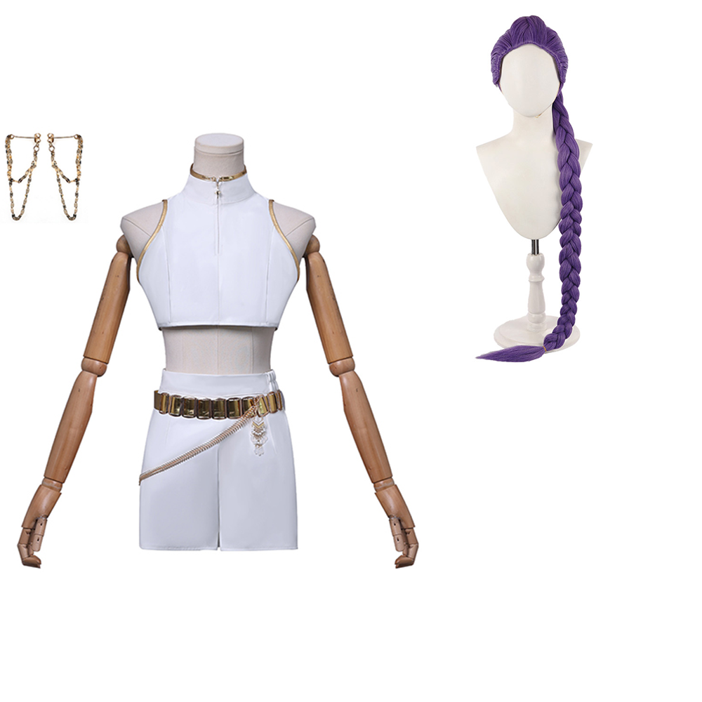 Kpop Demon Hunters Rumi What it Sounds Like Halloween Carnival Party Cosplay Costume