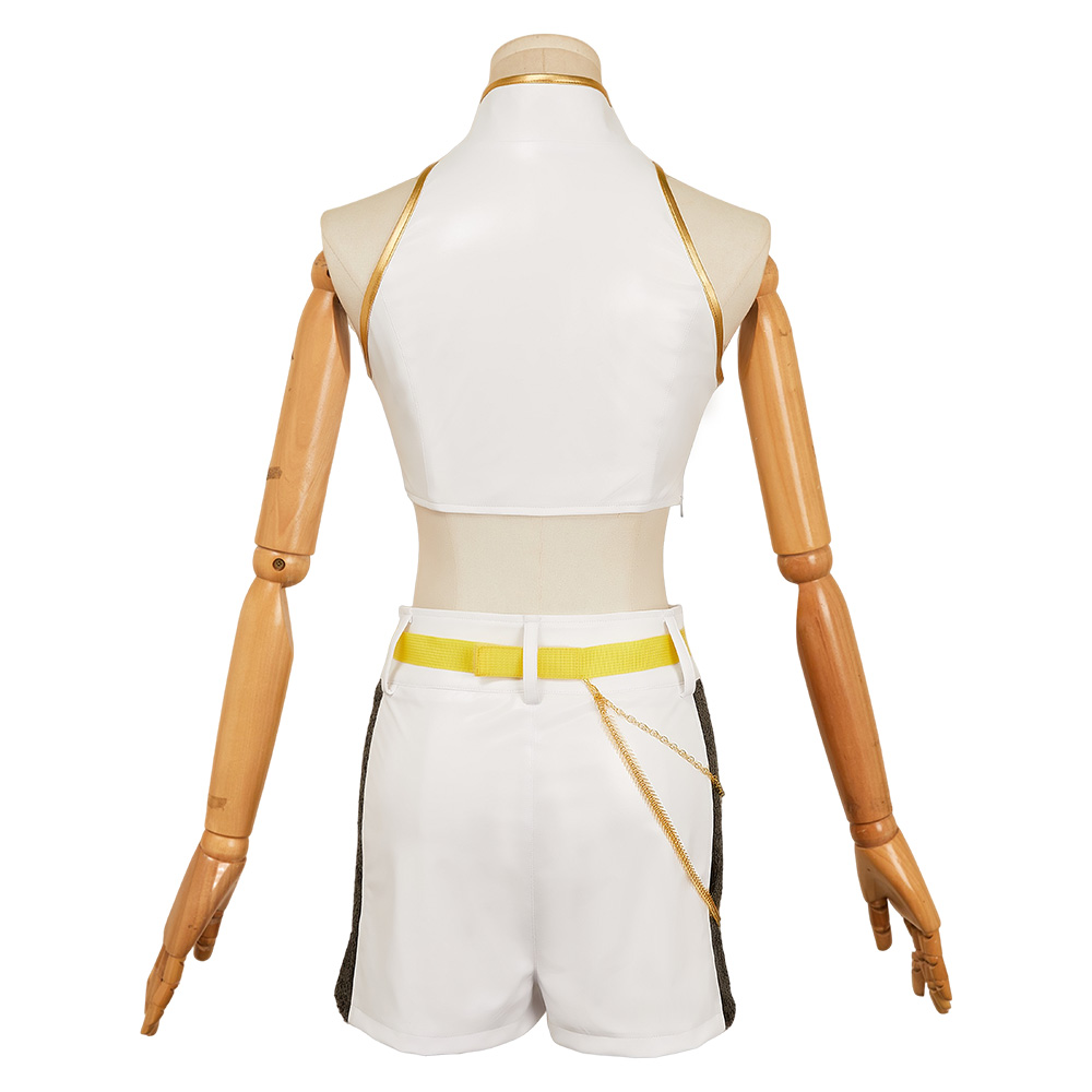 Kpop Demon Hunters Rumi White Stage Fullset Outfits Halloween Carnival Party Cosplay Costume