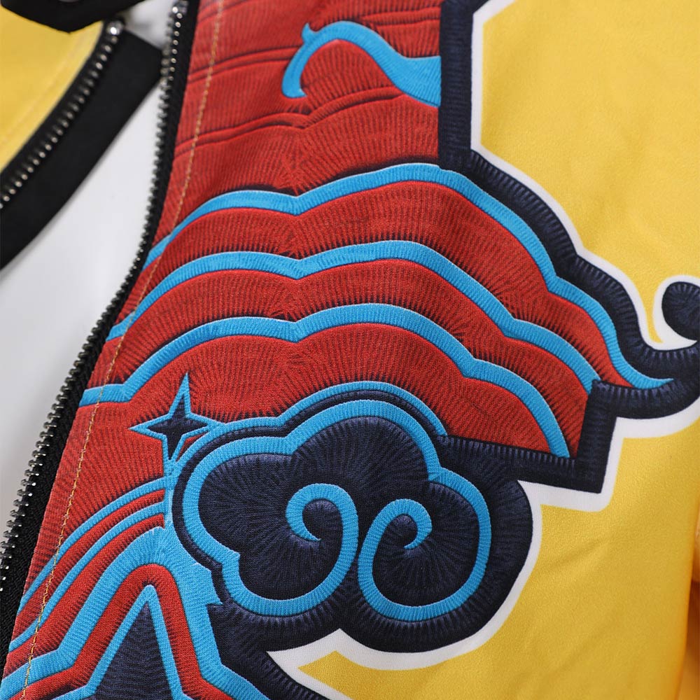 Kpop Demon Hunters Rumi Yellow Leather Jacket Halloween Carnival Party Cosplay Costume