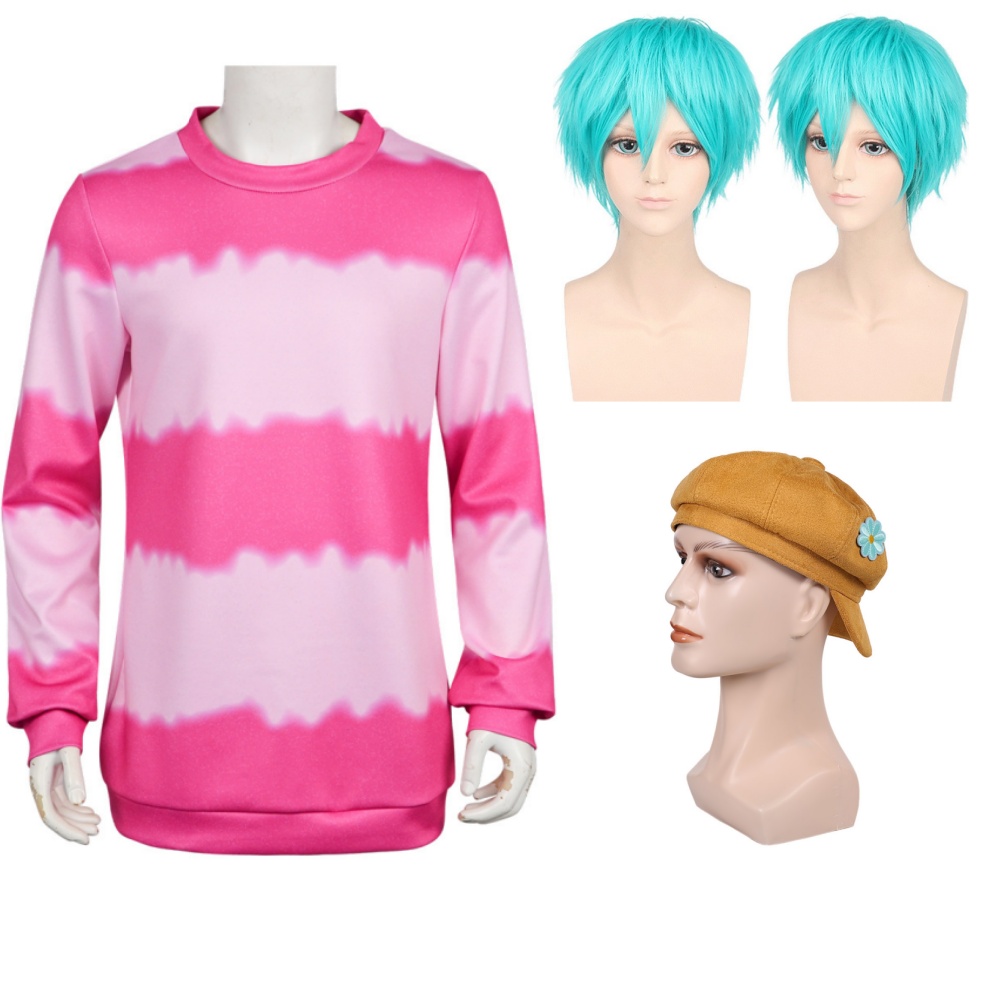 Kpop Demon Hunters Saja Boys Baby Pink Top Outfits Halloween Carnival Party Cosplay Costume