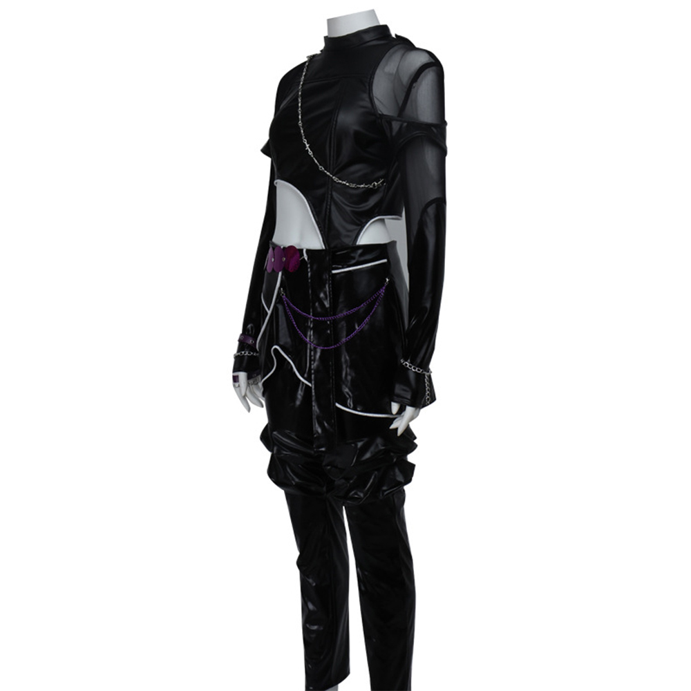 Kpop Demon Hunters Zoey Black Battlesuit Jumpsuit Outfits Halloween Carnival Party Cosplay Costume