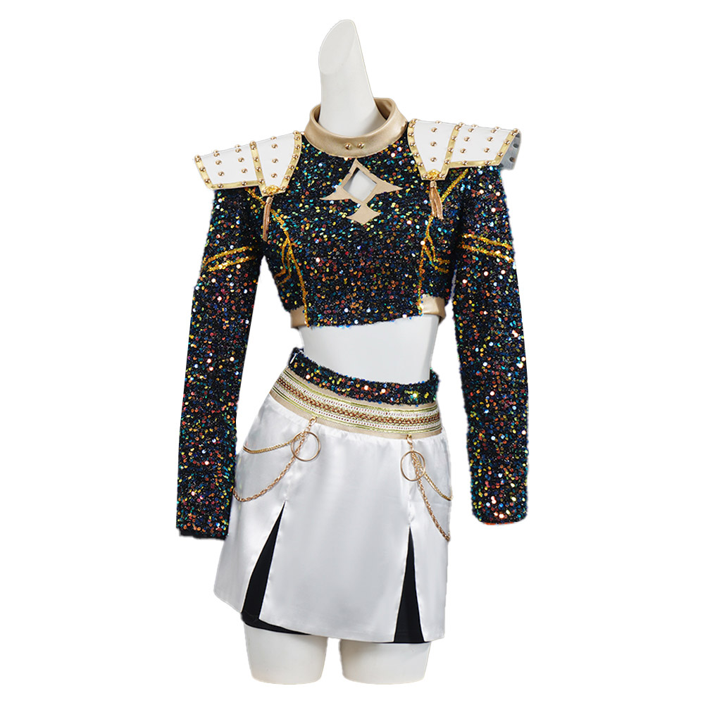 Kpop Demon Hunters Zoey Golden Uniform For Kids Halloween Carnival Party Cosplay Costume