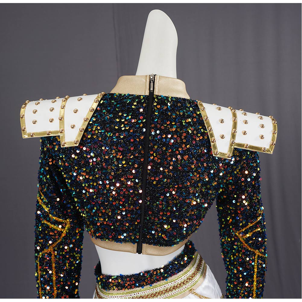 Kpop Demon Hunters Zoey Golden Uniform For Kids Halloween Carnival Party Cosplay Costume