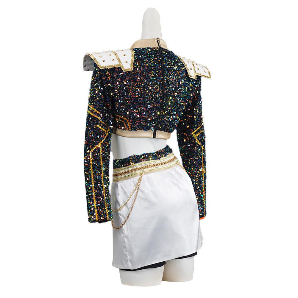 Kpop Demon Hunters Zoey Golden Uniform For Kids Halloween Carnival Party Cosplay Costume