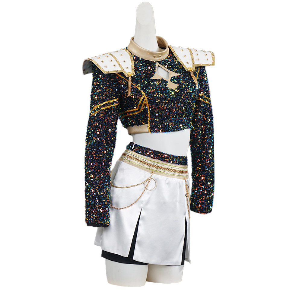 Kpop Demon Hunters Zoey Golden Uniform For Kids Halloween Carnival Party Cosplay Costume