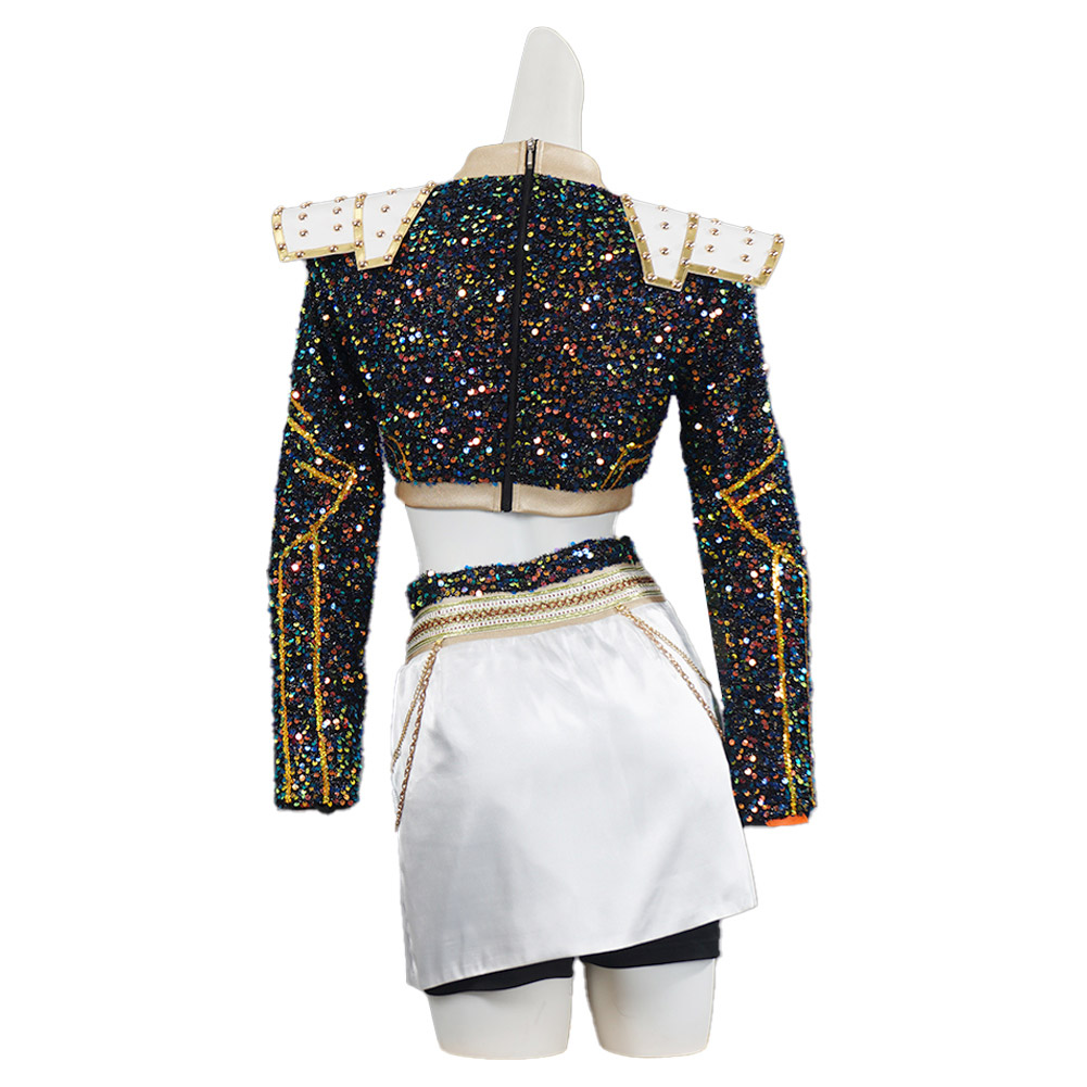 Kpop Demon Hunters Zoey Golden Uniform For Kids Halloween Carnival Party Cosplay Costume