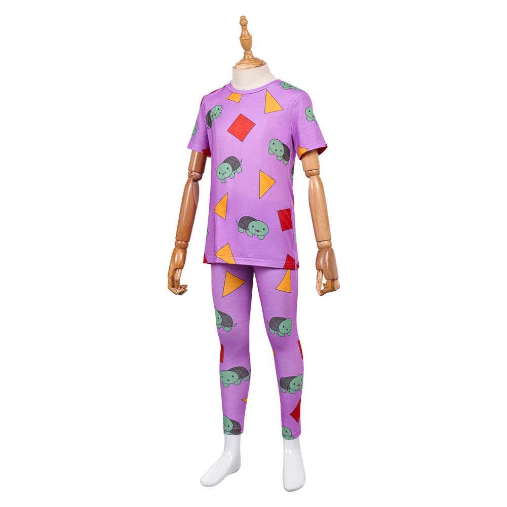 Kpop Demon Hunters Zoey Purple Turtle Pajams For Kids Halloween Carnival Party Cosplay Costume