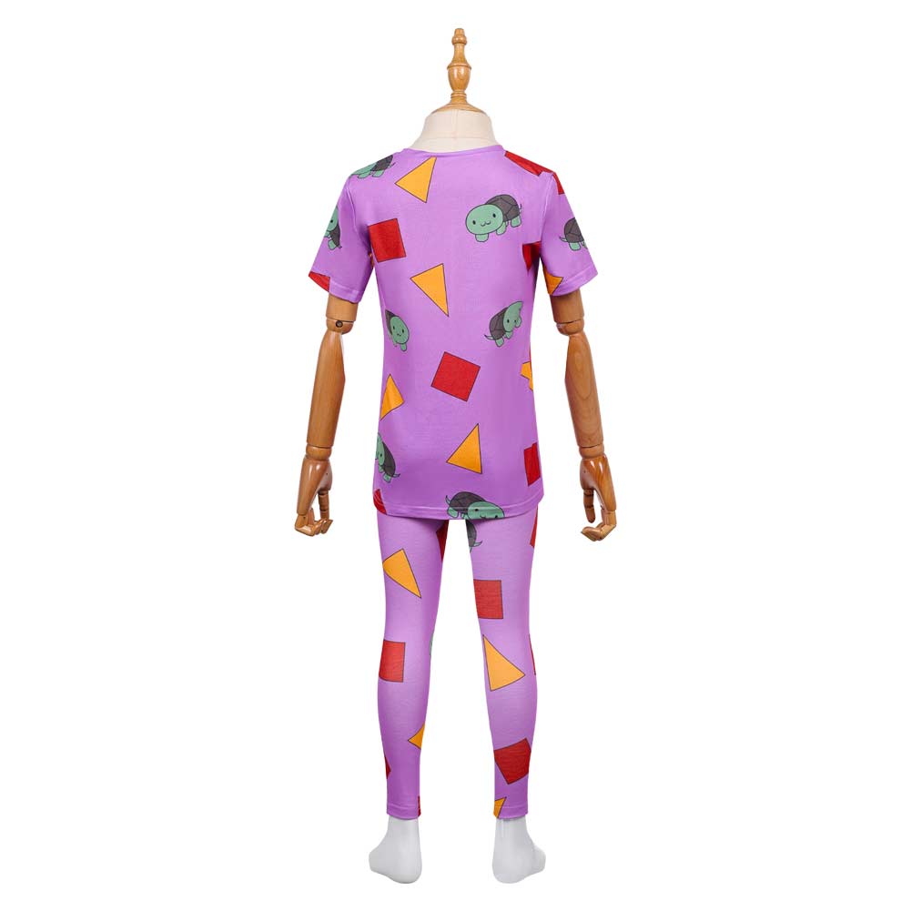 Kpop Demon Hunters Zoey Purple Turtle Pajams For Kids Halloween Carnival Party Cosplay Costume