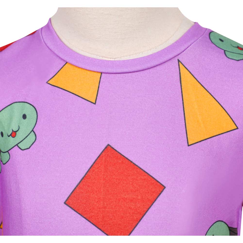 Kpop Demon Hunters Zoey Purple Turtle Pajams For Kids Halloween Carnival Party Cosplay Costume