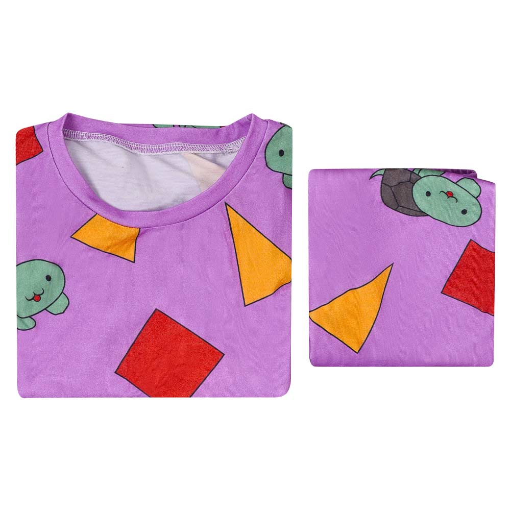 Kpop Demon Hunters Zoey Purple Turtle Pajams For Kids Halloween Carnival Party Cosplay Costume