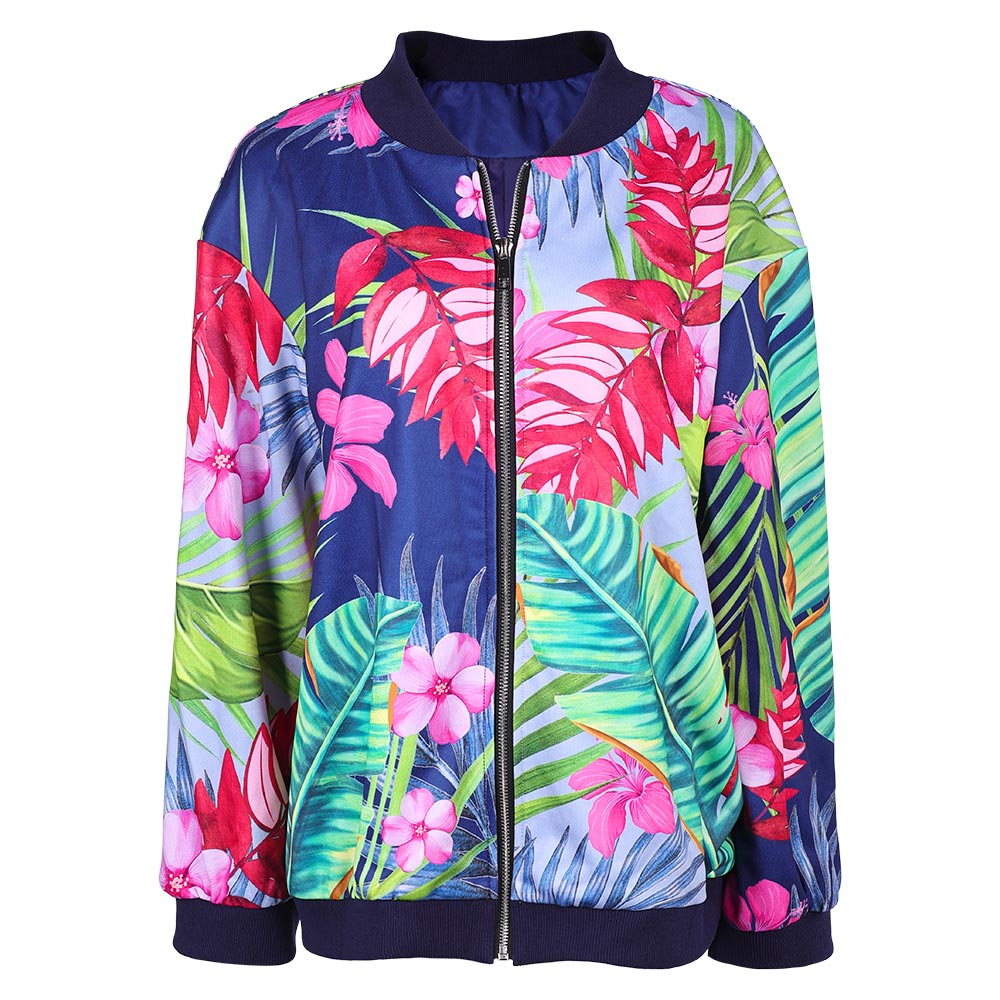 Kpop Demon Hunters Zoey Tropical Printed Jacket Casual Outfits Halloween Carnival Party Cosplay Costume