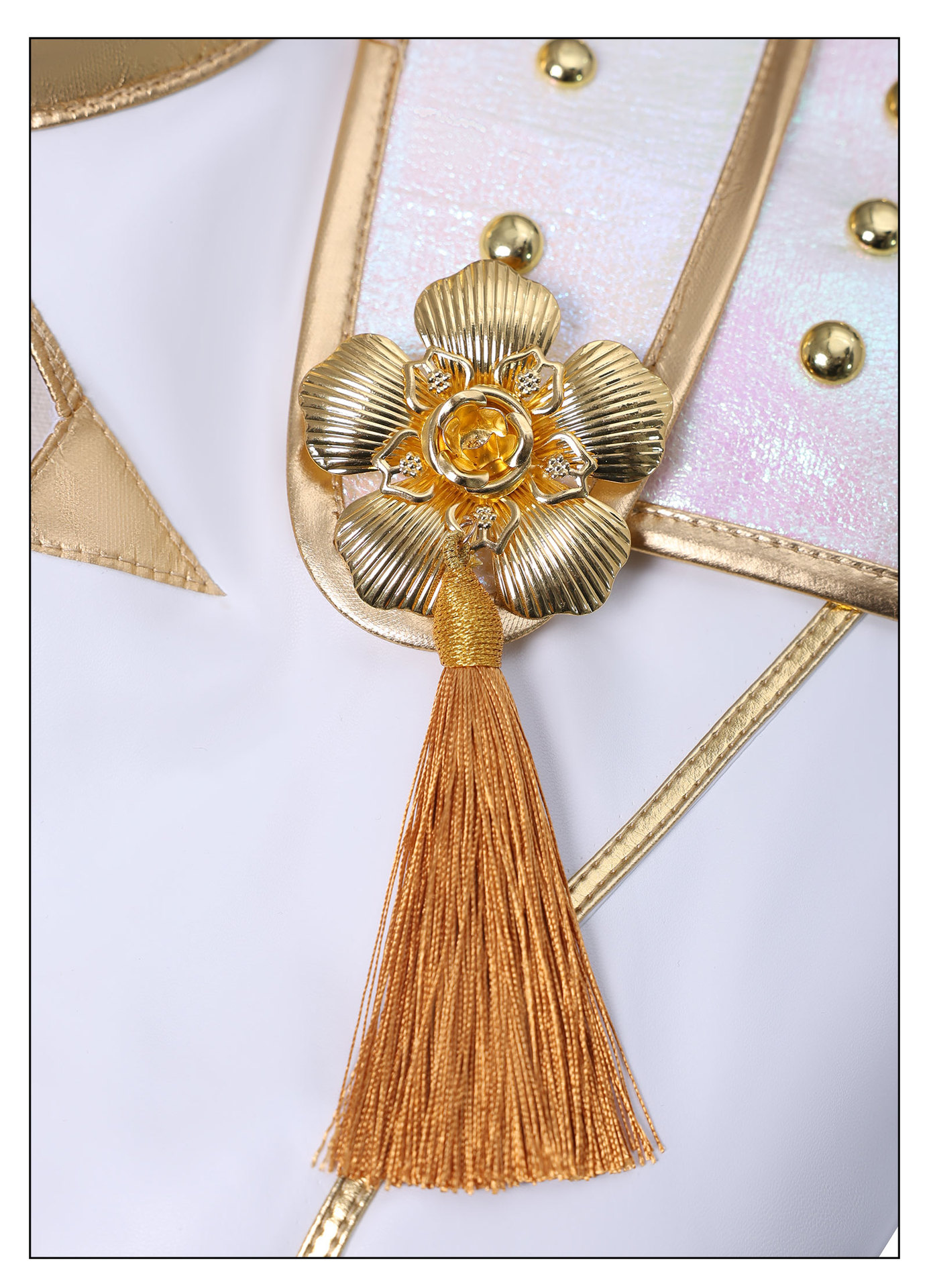 Kpop Demon Hunters Zoey What it Sounds Like White Uniform Stage Outfits Halloween Party Cosplay Costume