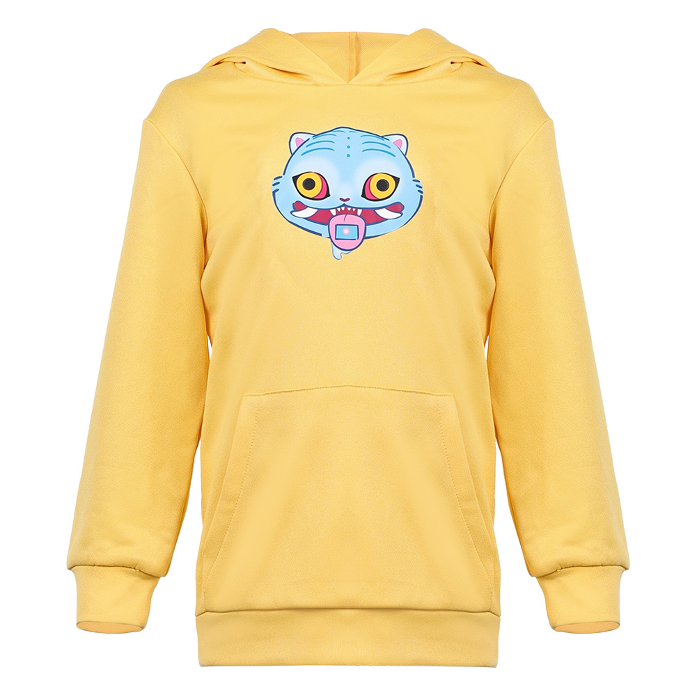 Kpop Demon Hunters Zoey Yellow Hoodie Sweater For Kids Halloween Carnival Party Cosplay Costume
